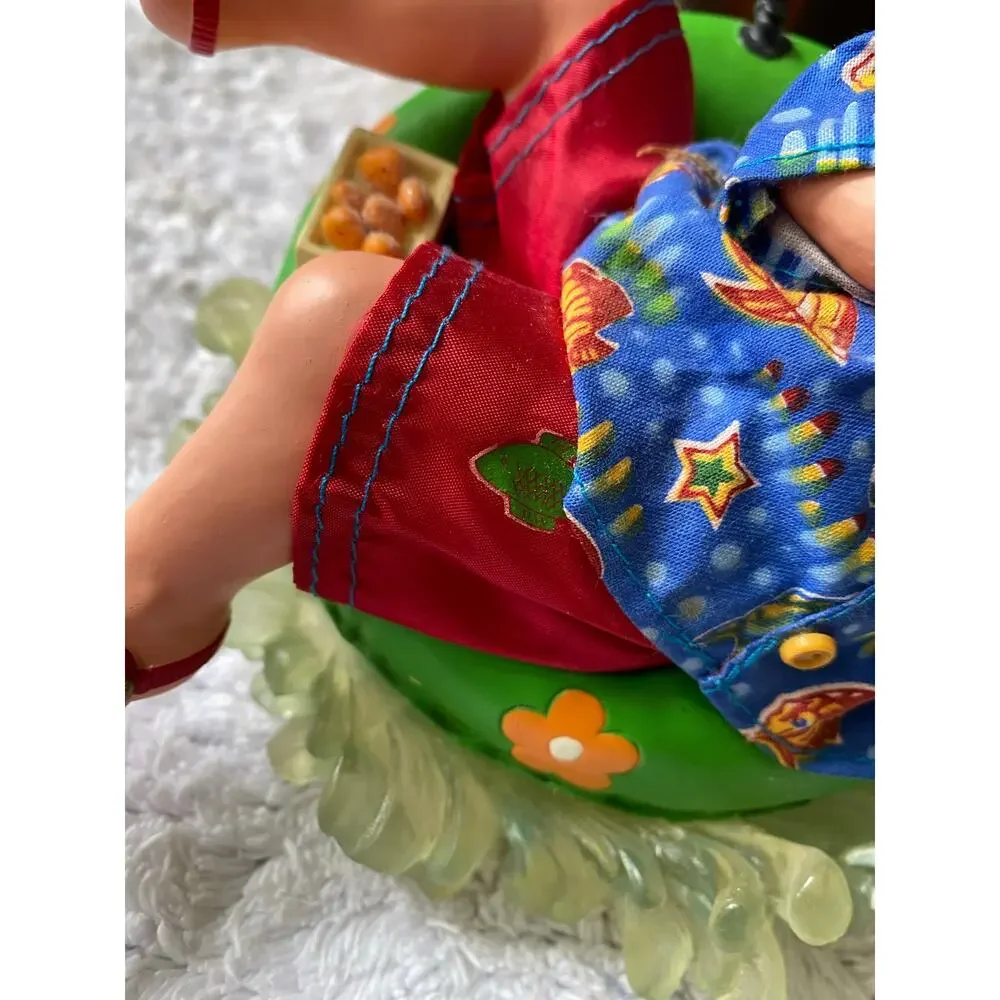 Clothtique Santa A Merry Makeral #71011 Beach Fish 2004 Possible Dreams RARE